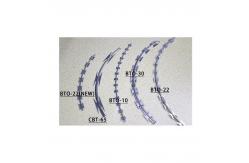 China Silver Gray Razor Barbed Blade Wire Effective Perimeter Protection supplier
