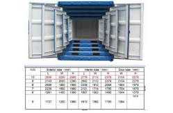 China Railway Steel Mini Shipping Container 7ft For Storage Transportion Cargo supplier