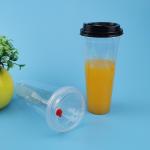 PET Leakage Proof 700ml Plastic Bubble Tea Cups