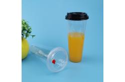 China PET Leakage Proof 700ml Plastic Bubble Tea Cups supplier