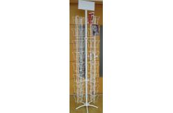 China 96 Iron Wire Pockets Greeting Card Display Stand , DVD Greeting Card Display Spinner supplier