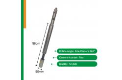 China Industrial Level 65mm Dual Borewell Camera Side 360 Degree Rotate High Resolution supplier