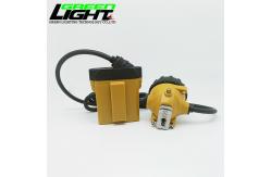 China Rechargeable Portable Miner Safety Lamp Underground Mining Cap Lights 10.4Ah supplier