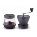 Glass Adjustable Manual Coffee Grinder With Ceramic Burrs , 100ml Capacity for sale