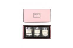 China Candle Jar Exquisite Gift Box Rectangular Shape Paper Glossy / Matte Finish supplier