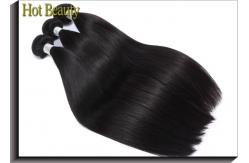 China Double Machine Weft Virgin Human Hair Extensions / Remy Peruvian Hair Bundles supplier