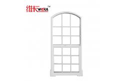 China North American Latest Design Grill PVC Single Hung Window UPVC Plastic Glass supplier