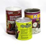 Custom Aluminium Easy Open Lid Paper Composite Cans for Oatmeal Cereal Dried Fruits and Nuts for sale