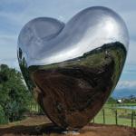 Customized Mirror Polished Contemporary Stainless Steel Love Me Sculpture In Mexico for sale