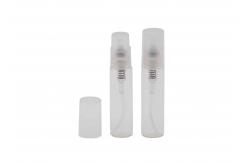 China 3ml Empty Mini Plastic Perfume Bottle Tester With Clear Atomizer Spray Pump supplier
