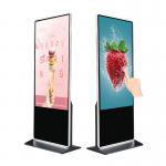 32 Inch Digital Signage And Displays IR Capacitive Touch Screen Floor Standing LCD for sale