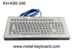 China 95 Keys PS2 USB Stainless Steel Keyboard FCC With Numeric Keypad supplier