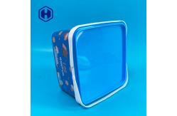 China Custom Square 195mm 113OZ Cookie Biscuit IML Container supplier