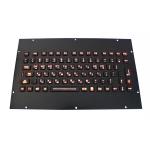 Durable Vandal resistant black panel mount keyboard integrated with Fn Keys for sale