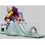 Creative Inflatable Slide In Dragon And Castle Theme For Children Outdoor Games for sale