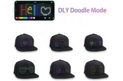 China Editing Bluetooth LED Hat With Programmable Mobile App Control supplier