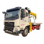 Hot sale Sinotruk Howo New LHD RHD 10ton Street Wrecker Flat Bed Tow Truck Mounted Crane for sale