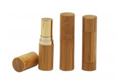 China Cylinder Shape Bulk 3.5g Bamboo Lip Balm Tubes supplier