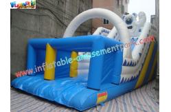 China Outside Commercial grade 0.55mm PVC tarpaulin waterproof Inflatable long slip n slides supplier
