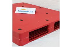 China Red Warehouse Lightweight Plastic Pallets For 2300mm Width Goods supplier