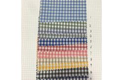 China 100gsm-140gsm Yarn Dye Twill Check And Stripe Fabrics Polyester Cotton Rayon Blend supplier