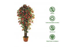 China Indoor Real Touch Artificial Flowers Greenery Plant Azalea Tree supplier