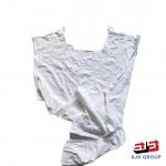 Factory Direct Sale Industrial Wiping White Cotton T-Shirt 20 KG Rags for sale