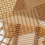 Durable Steel Mounted Rigid And Flat Mesh , Bronze Wire Mesh for sale