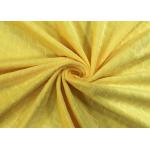 210GSM Soft 100% Polyester Embossed Pattern Micro Velvet Fabric For Home Textile - Yellow for sale