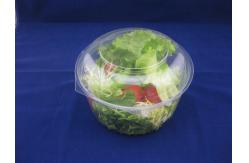 China 17oz OEM/ODM Clear Plastic Clamshell Packaging Disposable Salad Bowls supplier