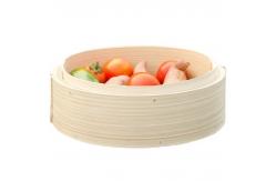 China Custom Dim Sum Bamboo Steamers , Two Tier Bamboo Steamer Kitchen supplier