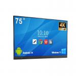Win11 Interactive Whiteboard 20-40 Point Touch Screen Demo Board for Advertising in Digital Classroom 75 Inch for sale