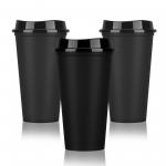 16oz BPA Free Personalized Reusable Plastic Coffee Cups With Lids for sale