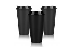 China 16oz BPA Free Personalized Reusable Plastic Coffee Cups With Lids supplier