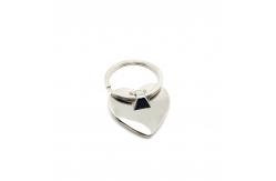 China Siliver Metal Keychain Holder With Customized Logo In Individual Polybag supplier