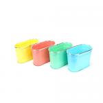 Exquisite Wall Hanging Ornaments Multicolor Decorative Metal Flower Pots ODM for sale