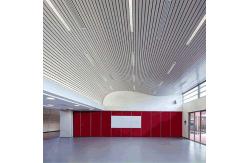 China Fireproof U Strip Aluminum Metal Ceiling 0.8mm Thickness supplier
