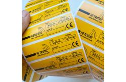China Custom Text Image Adhesive Printing Label Stickers Waterproof Vinyl Sticker Roll supplier