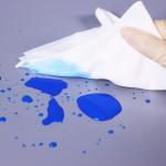 Laser Cut Cleanroom Microfiber Wipes 4x4 400pcs 105g Polyester Knit Cloth