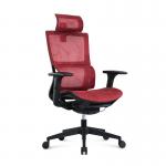 Red Nylon Body Mesh Office Chair With 3D Lifting Armrest And PU Armrest Surface for sale