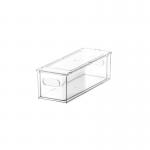 Stackable 6L 9L PET Clear Storage Cabinet Plastic Drawer Organizer