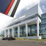 Fireproof Brushed Aluminum Composite Panel 1220mm For Commercial Buildings for sale