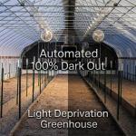 6-10m Span Light Deprivation Greenhouse with 100% Shading Black-White Film for sale