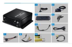 China MDVR 4G GPS 512GB SD SSD Car Camera System Support Video Playback supplier