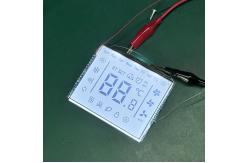 China Customized TN LCD Segment Screen Transmissive White Backlight 4.5V 24PIN supplier