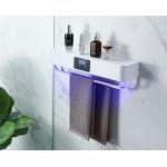 Wall Mounted Electric Heated Black Bath Towel Drying Rack Towel Warmer With Disinfection for sale