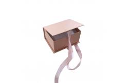 China Customized White Cardboard Gift Box with Ribbon Closure APPAREL Logo Printing Acceptable supplier