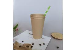 China Optional Specifications Hot Drink Flexo Printing Biodegradable Kraft Paper Cups supplier