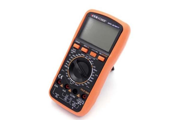 LCD Display Digital Handheld Multimeter VC9808+ DCV DCA ACA Test