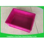 Plastic Storage Crates For Packaging , Leakproof Large Plastic Storage Boxes